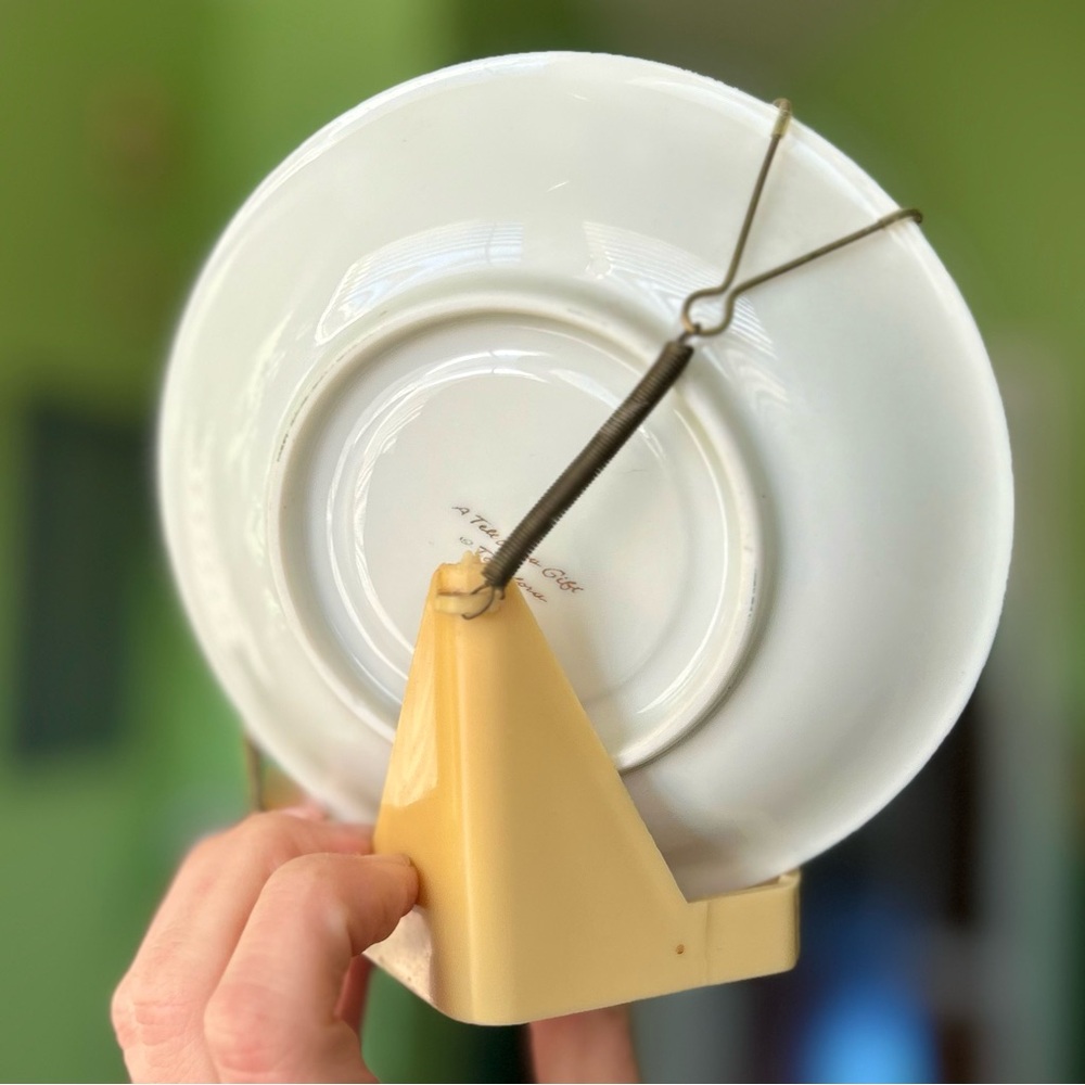 VTG Teleflora Standing Displayed Cottagecore Dainty Bird Plate & Mug Set Art - Picture 7 of 11